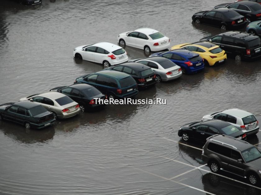 After rain in Moscow